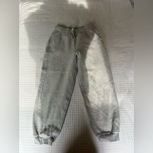 Light gray Lululemon scuba sweats cuffed size 2